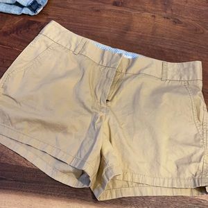 J Crew tan Chino shorts size 6